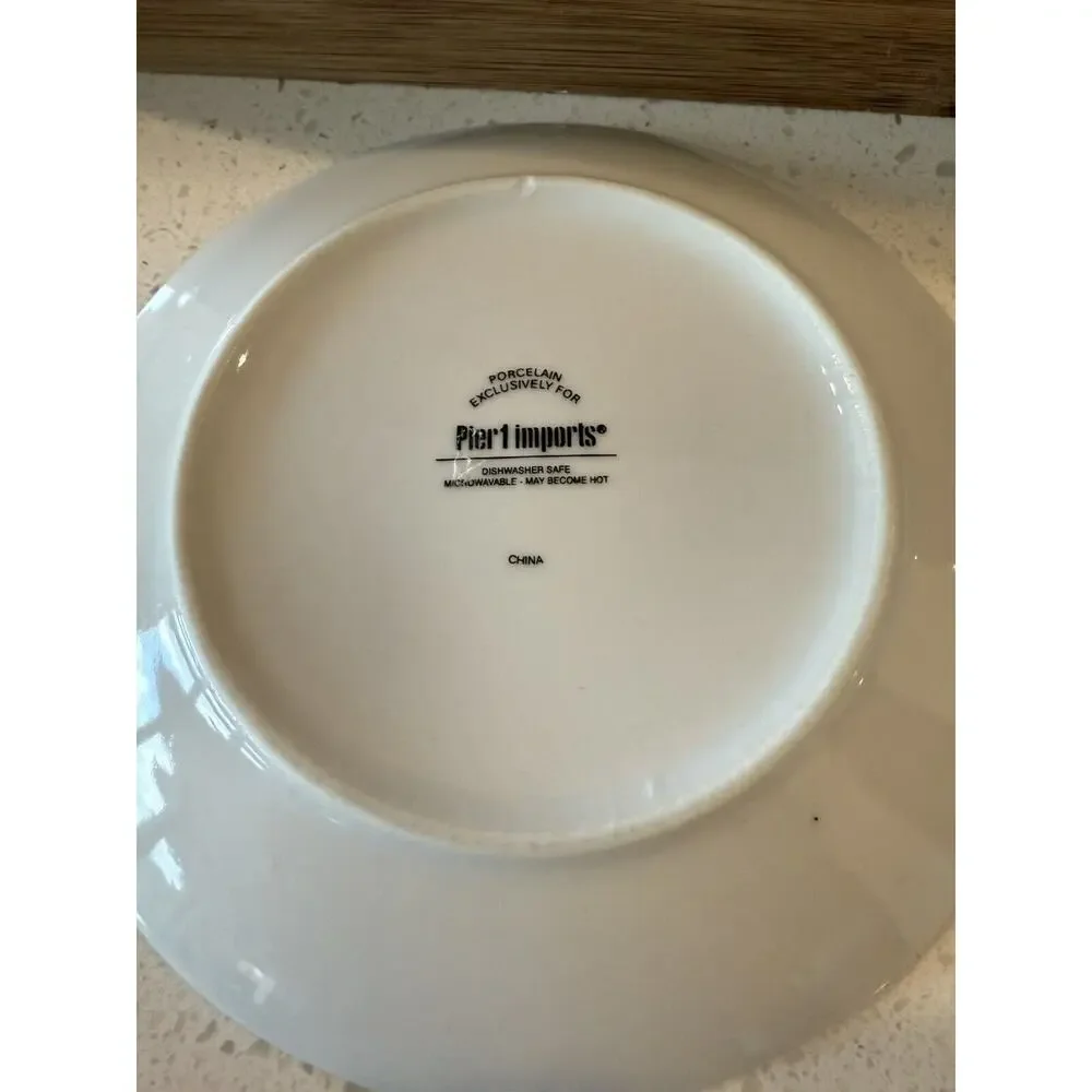 Pier 1 One Imports‎ Love Plates Dessert/Appetizer Set Of 2 Hearts